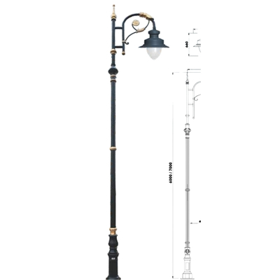 LI-8224-BKT 56-91006 Decorative Outdoor Pole Light